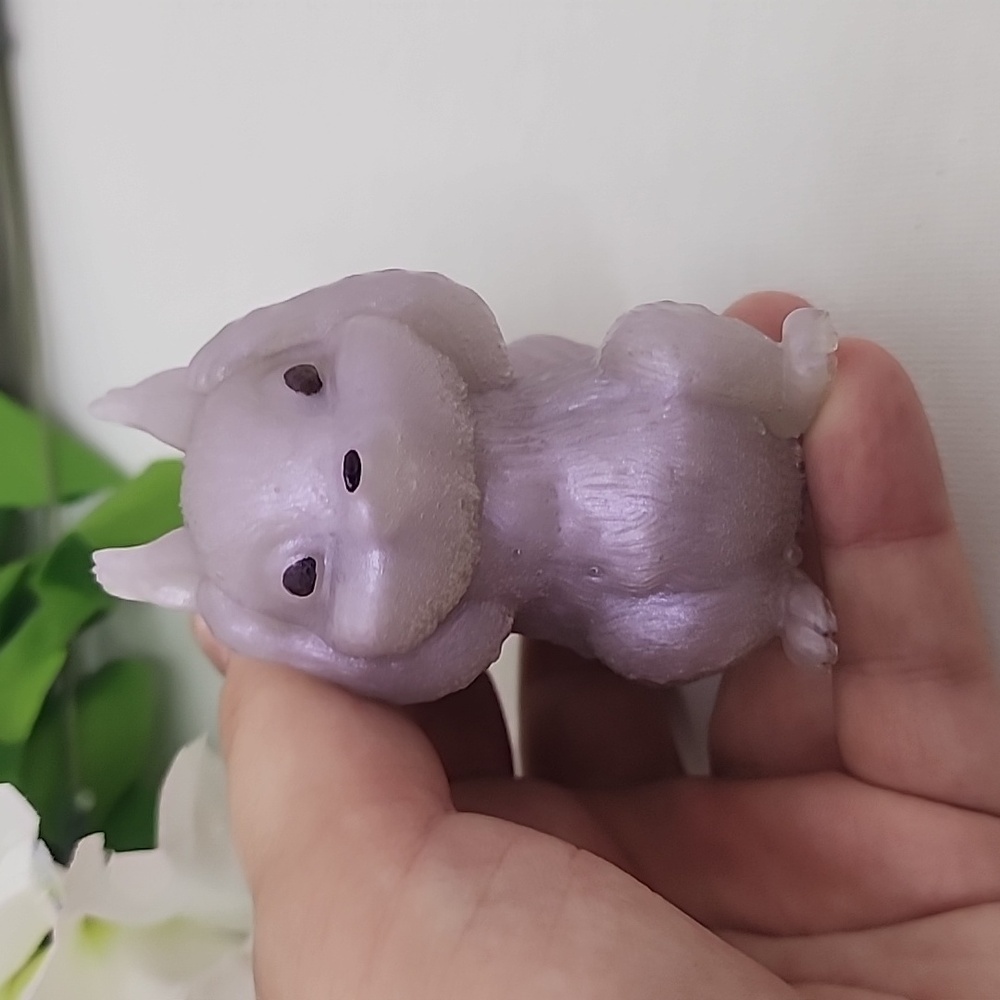 Purple and Gray Squirrel Figurines - Picture 5 of 5